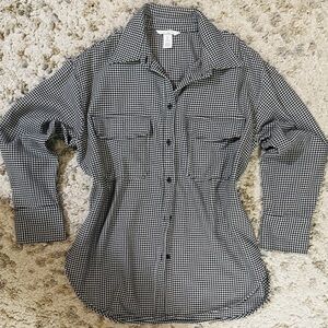 H&M Houndstooth Button Up